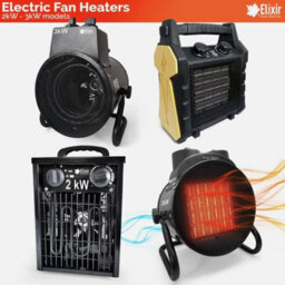 Elixir Garden Supplies Elixir Gardens Bh-20R3 2Kw X 1 Square Fan Heater - thumbnail 1