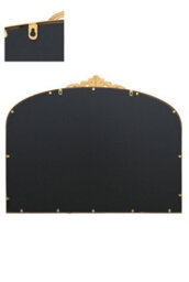 "The Crown - Gold Metal Framed Arched Wall Mirror With Decorative Crown 40"" X 31"" (102Cm X 80Cm)" - thumbnail 5