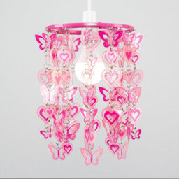 Valuelights Pink Ceiling Droplets Shade And Bulb (D)18Cm - thumbnail 2