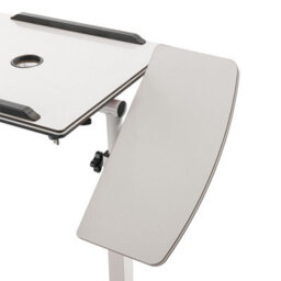 Living And Home White Height Adjustable Standard Laptop Table With Pen Holder 68Cm W X 40Cm D - thumbnail 6
