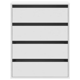 Berkfield Corner Chest Of Drawers White 60X41X76 Cm Engineered Wood - thumbnail 4