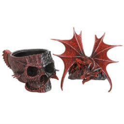 Spiral Direct Serpent Infection Skull Ornament Black/red (One Size) - thumbnail 4