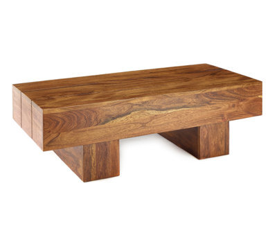 Elm Home And Garden Solid Dark Wooden Low Retro Small Coffee Table Small H 36 X W 100 X D 45 Cm - image 1