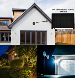 Harper Living Led Outdoor Floodlight With Photocell Motion Sensor, Solar-Powered Security Light, 5W 860Lm 2000 Mah - thumbnail 8