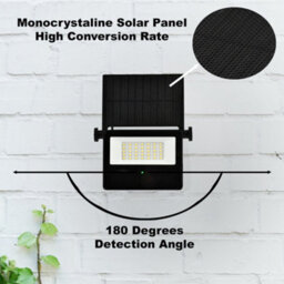 Harper Living Led Outdoor Floodlight With Photocell Motion Sensor, Solar-Powered Security Light, 5W 860Lm 2000 Mah - thumbnail 2