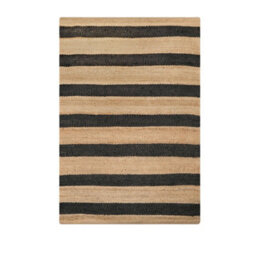 Navin Artisan Black Stripe Jute Rug 230X160Cm - thumbnail 8