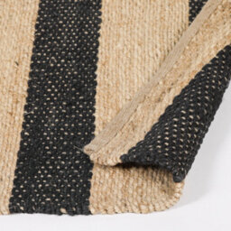 Navin Artisan Black Stripe Jute Rug 230X160Cm - thumbnail 5