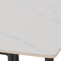 Seconique Fenton Dining Table White Marble Stone Effect - thumbnail 8