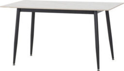 Seconique Fenton Dining Table White Marble Stone Effect - thumbnail 1