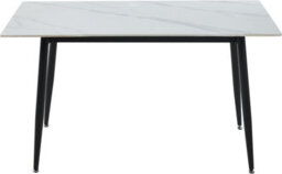 Seconique Fenton Dining Table White Marble Stone Effect - thumbnail 5