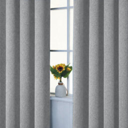 Bedlooms Grey Linen Curtain 100% Blackout Thermal Insulated Eyelet Curtain (Pair) 46 X 54 Inches With Tie Back Two - thumbnail 8