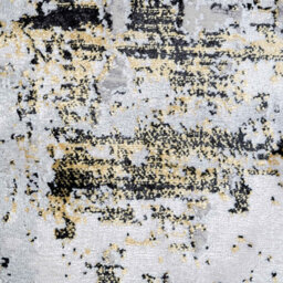 Loomed Silver Gold Metallic Transitional Contemporary Abstract Living Area Rug 190X280Cm - thumbnail 4