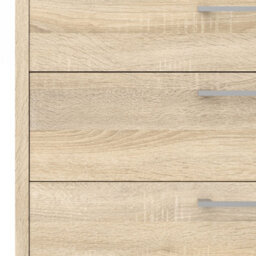 Wyld Haus Dris Natural Oak-Effect Bookcase 1 Shelf 4 Drawers - thumbnail 5