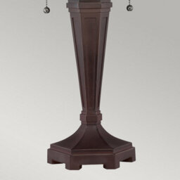 Luminosa Lighting Elstead Arden 2 Light Tiffany Desk Lamp Bronze, E27 - thumbnail 4