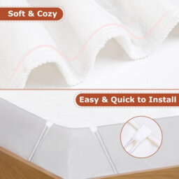 60W 3 Heat Setting Double Electric Blanket - White - thumbnail 5