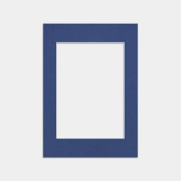 Ak Frames A4 Blue Picture Mounts To Fit A5 Aperture Size - Mount Board Only (No Frame Included) - thumbnail 1