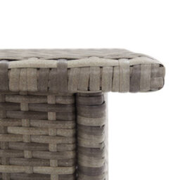 Berkfield Tea Table Grey 50X50X47 Cm Poly Rattan - thumbnail 4