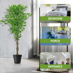 Crystals 150Cm Indoor Faux Ficus Tree Low Maintenance Decorative Plant - thumbnail 5