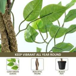 Crystals 150Cm Indoor Faux Ficus Tree Low Maintenance Decorative Plant - thumbnail 3