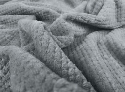 Waffle Flannel Fleece Throw Blanket Soft Warm Sofa Bed Travel (Cloudy Grey, Double) - Pack Of 2 - thumbnail 3