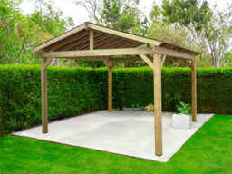 Edecks The Cotswold Garden Gazebo Heavy Duty - Pressure Treated Outdoor Timber - 3600mm X 3600mm With Bolt Down Anchors 2.1M - thumbnail 1