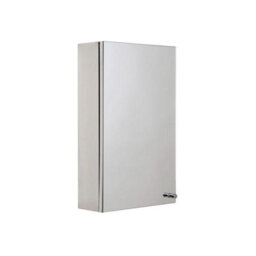 Croydex Carra Single Door Stainless Steel Cabinet - thumbnail 1
