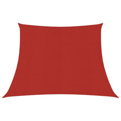Berkfield Sunshade Sail 160 G/m2 Red 4/5X3 M Hdpe - image 1