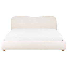 Beliani Ottoman Bed Boucle Blagnac 180 X 200 Cm (Eu Super King) Off-White - thumbnail 8