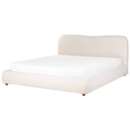Beliani Ottoman Bed Boucle Blagnac 180 X 200 Cm (Eu Super King) Off-White - thumbnail 6