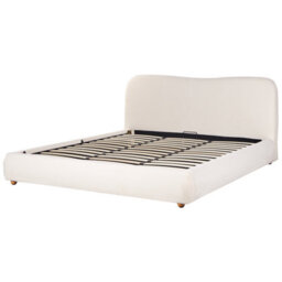 Beliani Ottoman Bed Boucle Blagnac 180 X 200 Cm (Eu Super King) Off-White - thumbnail 7