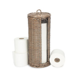 Red Hamper H211 Open Round Rattan 3 Toilet Roll Holder