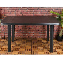 Urbn-Living Urbnliving 72Cm Height Rectangle Collapsible Garden Table Plastic Patio Deck Furniture Outdoor