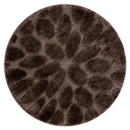 RugsX Bathroom Rug Supreme Circle Stones, Non-Slip, Soft - Brown Circle 100 Cm - thumbnail 4