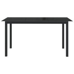 Walplus 10 Piece Garden Outdoor Dining Set Suitable For Backyard, Patio Black And Anthracite - thumbnail 9