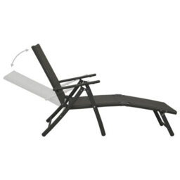 Walplus 10 Piece Garden Outdoor Dining Set Suitable For Backyard, Patio Black And Anthracite - thumbnail 6