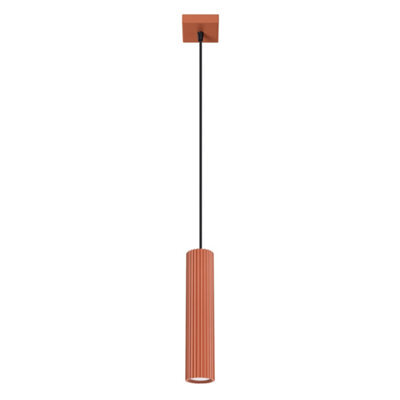 Luminosa Lighting Luminosa Karbon Minimalist Pendant Lamp Red Ochre - image 1
