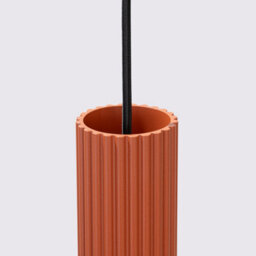Luminosa Lighting Luminosa Karbon Minimalist Pendant Lamp Red Ochre - thumbnail 5
