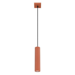 Luminosa Lighting Luminosa Karbon Minimalist Pendant Lamp Red Ochre