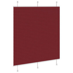 Berkfield Pleated Blind Bordeaux Red 115X150 Cm Fabric Width 114.4 Cm Polyester - thumbnail 4