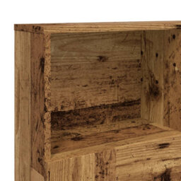 Berkfield Headboard Cabinet Old Wood 120X19X103.5 Cm Engineered Wood - thumbnail 7