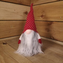 Samuel Alexander 34Cm Festive Gonk Cuddly Santa Indoor Christmas Plush Decoration In Spotty Hat - thumbnail 3