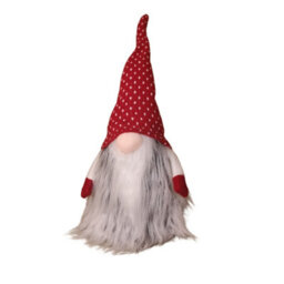 Samuel Alexander 34Cm Festive Gonk Cuddly Santa Indoor Christmas Plush Decoration In Spotty Hat - thumbnail 7