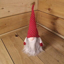Samuel Alexander 34Cm Festive Gonk Cuddly Santa Indoor Christmas Plush Decoration In Spotty Hat - thumbnail 5
