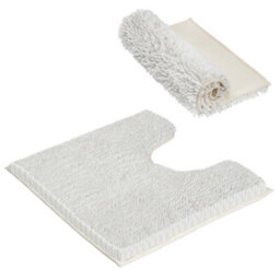 Crystals Non Slip Bath Mat Water Absorbent Shower Mats Machine Washable Bathroom Rug, White - thumbnail 1