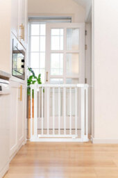 Safetots Wooden Elegance Gate, White, 145Cm - 153Cm, Pressure Fit Safety Gate, 73Cm Extra Wide Doorway, Easy Installation - thumbnail 8