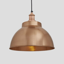 Industville Brooklyn Dome Pendant, 13 Inch, Copper, Copper Holder - thumbnail 1