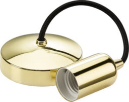 "Knightsbridge 8270Pb 6"" E27 Contemporary Pendant Set Decorative Lighting - Polished Brass"