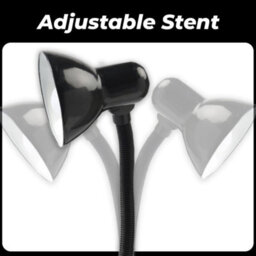 Powatron Desk Lamp Black Flexible Adjustable Living Room Desk Lamp For Home Office Halogen Bulb Included - thumbnail 7