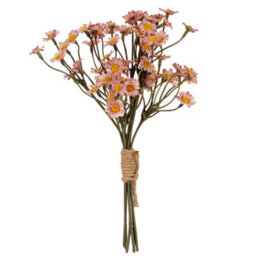 Hill Interiors Pink Daisy Bunch Artificial Flower - Plastic - L16 X W16 X H27 Cm - Pink