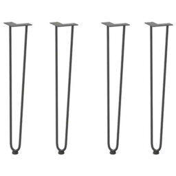 Berkfield Modern Hairpin Legs For Console Tables For Console Table 4 Pcs Anthracite 72 Cm Solid Steel